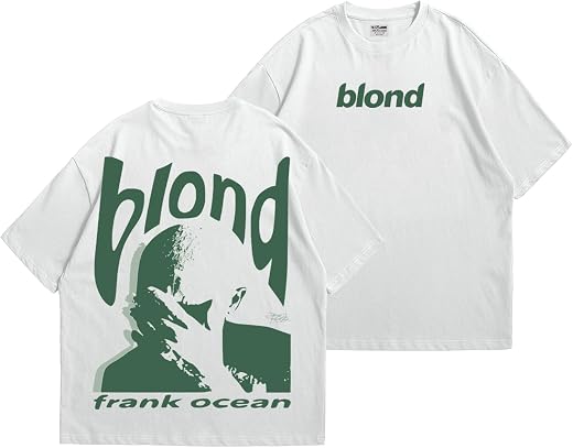 TEESANIME Frank Ocean Blond Oversized T Shirt for Men and Women Premium Heavy Gauge Cotton Drop Shoulder Baggy Streetwear ...