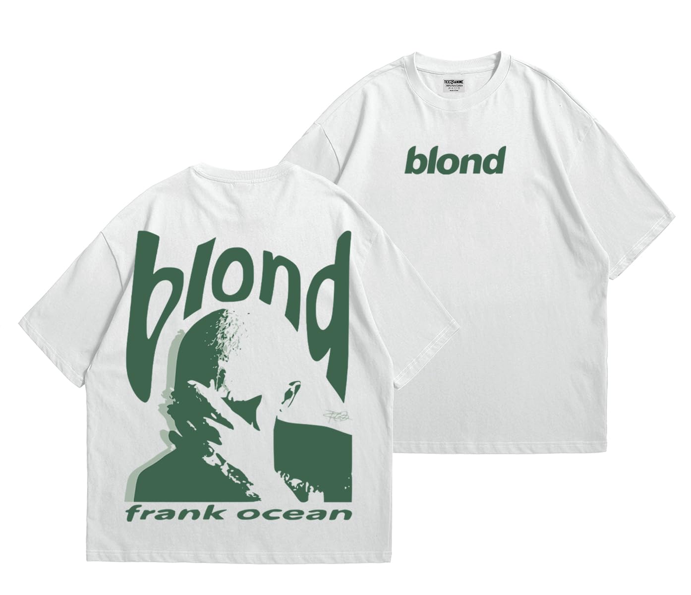 teesanime Frank Ocean Blond Oversized T Shirt for Men and Women Premium Heavy Gauge Cotton Drop Shoulder Baggy Streetwear T-Shirt-picture-34