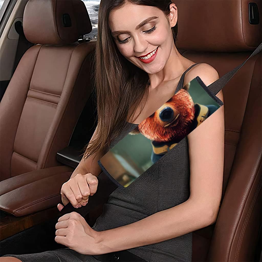 Fireman Car Seat Belt Pads - Animal Seat Belt Covers - Cool Design Seat Belt Covers