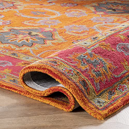 Nuloom Montesque Hand Tufted Wool Runner Rug, 2' 6" X 8', Orange #TOP5