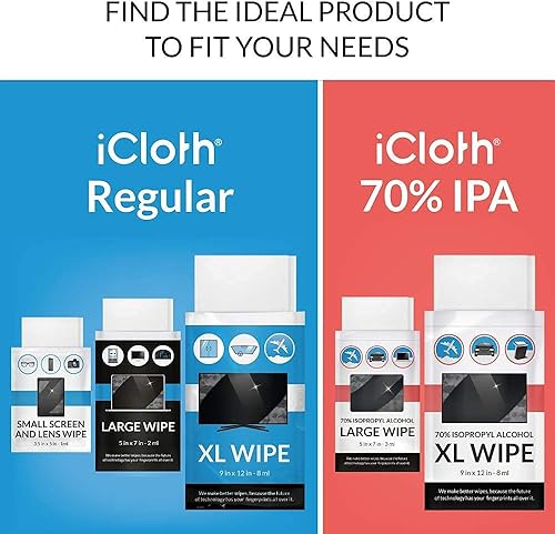 Miniatura 6 de Toallitas de limpieza de pantalla - Accesorios para automóvil Suministros de limpieza - Toallitas no tejidas con alcohol al 70% gruesas y