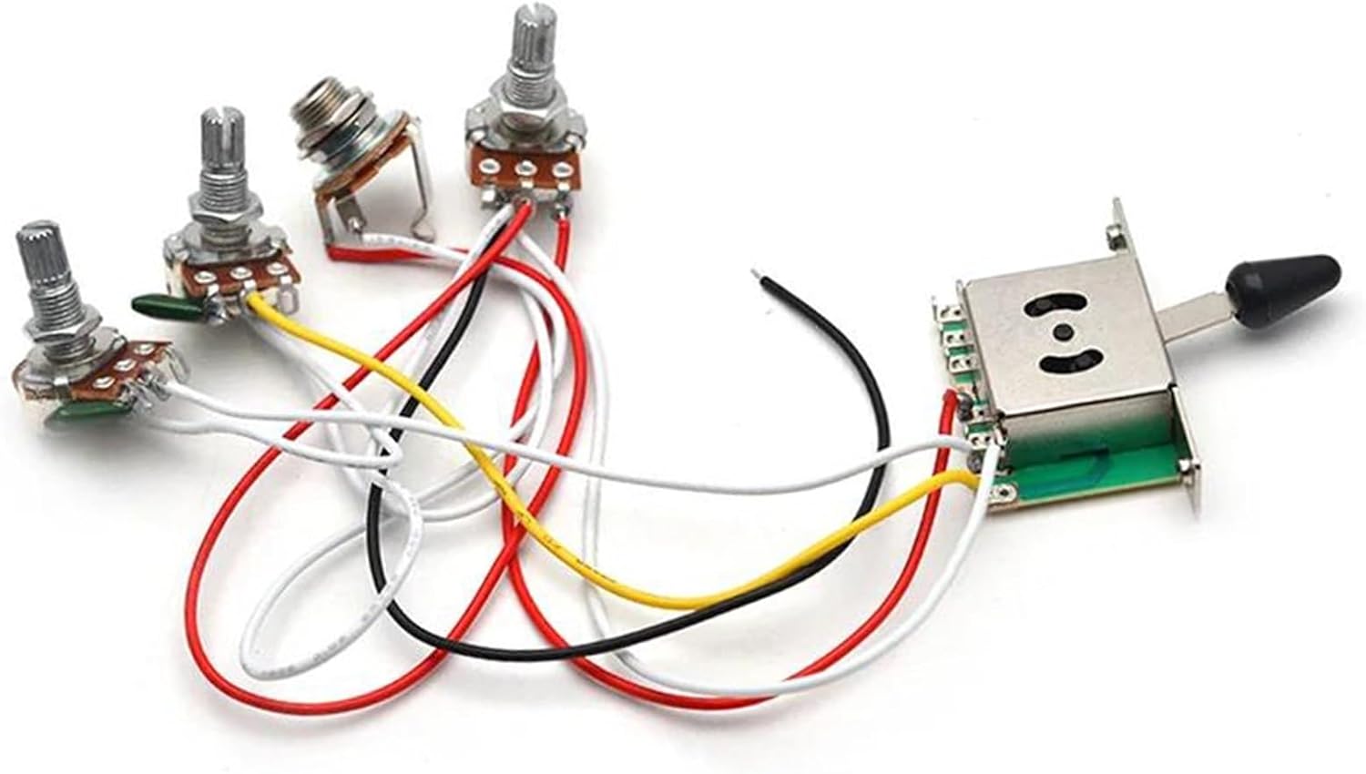 ハムバッカー配線ハーネス FD交換用ギター用配線済み5ウェイスイッチハーネス(15 PC)