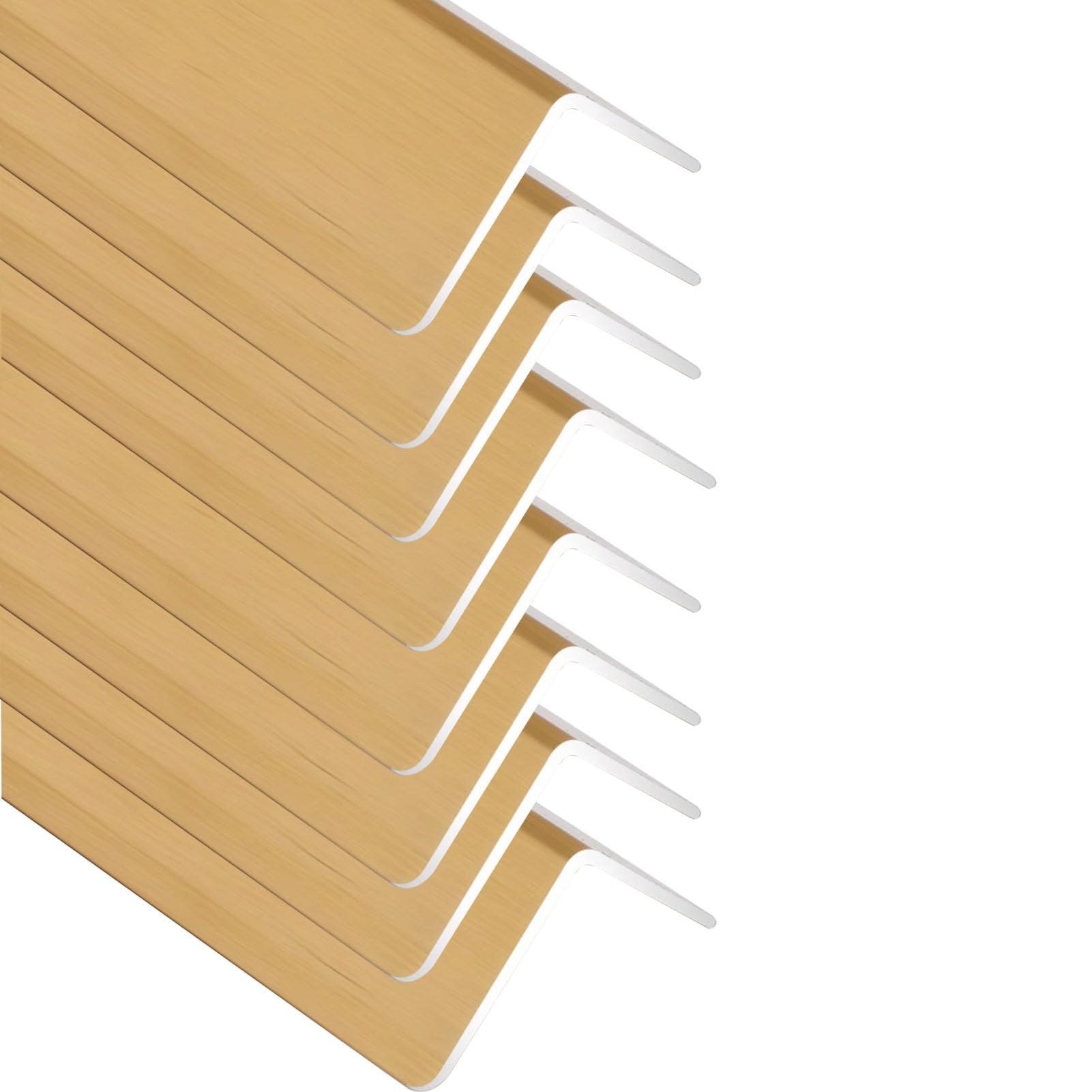 SDdPulse 2 4 8 12 16 20 protectores de esquina de pared/protector de pared de esquina, protector de borde autoadhesivo, protector de esquina, parachoques de seguridad de borde de aluminio para pared E