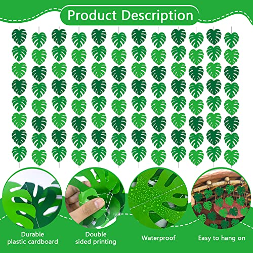 12 Pcs Hawaiian Luau Banners Tropical Palm Leaves Hanging Swirl Hawaiian Aloha Garland Kit Luau Hanging Ceiling For Summer Beach Pool Baby Shower Tiki Birthday Wedding Party Favor Supplies Decoration #TOP2