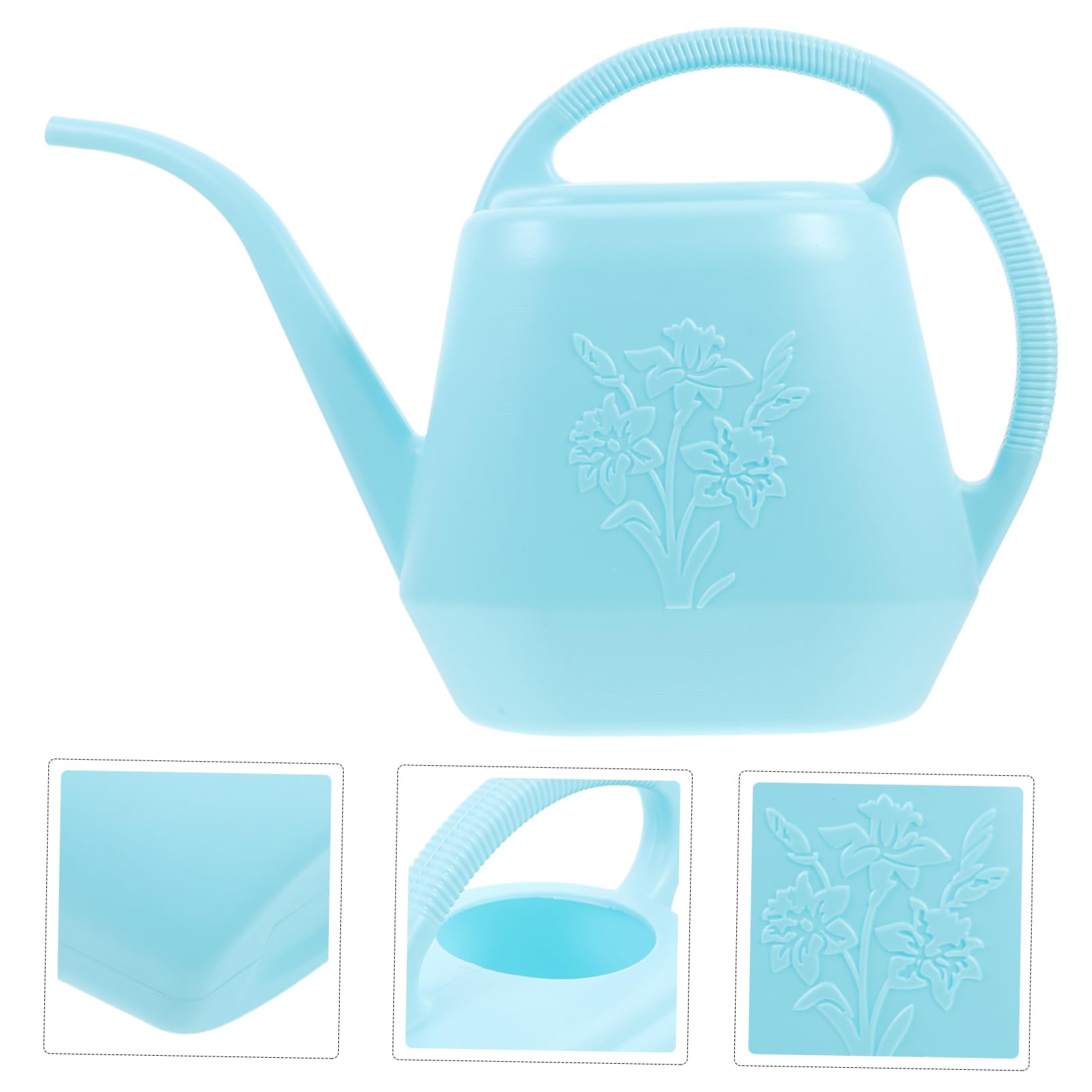 Regadera de Jardín con Pico Largo, Capacidad 4 L, Plástico Verde