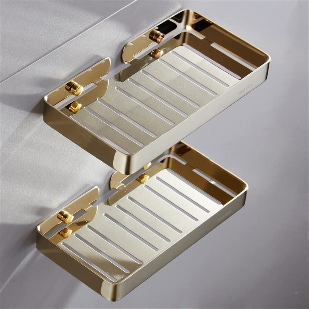Estante esquinero de ducha de acero inoxidable montado en la pared para champú jabón y estantes flotantes para cocina y baño