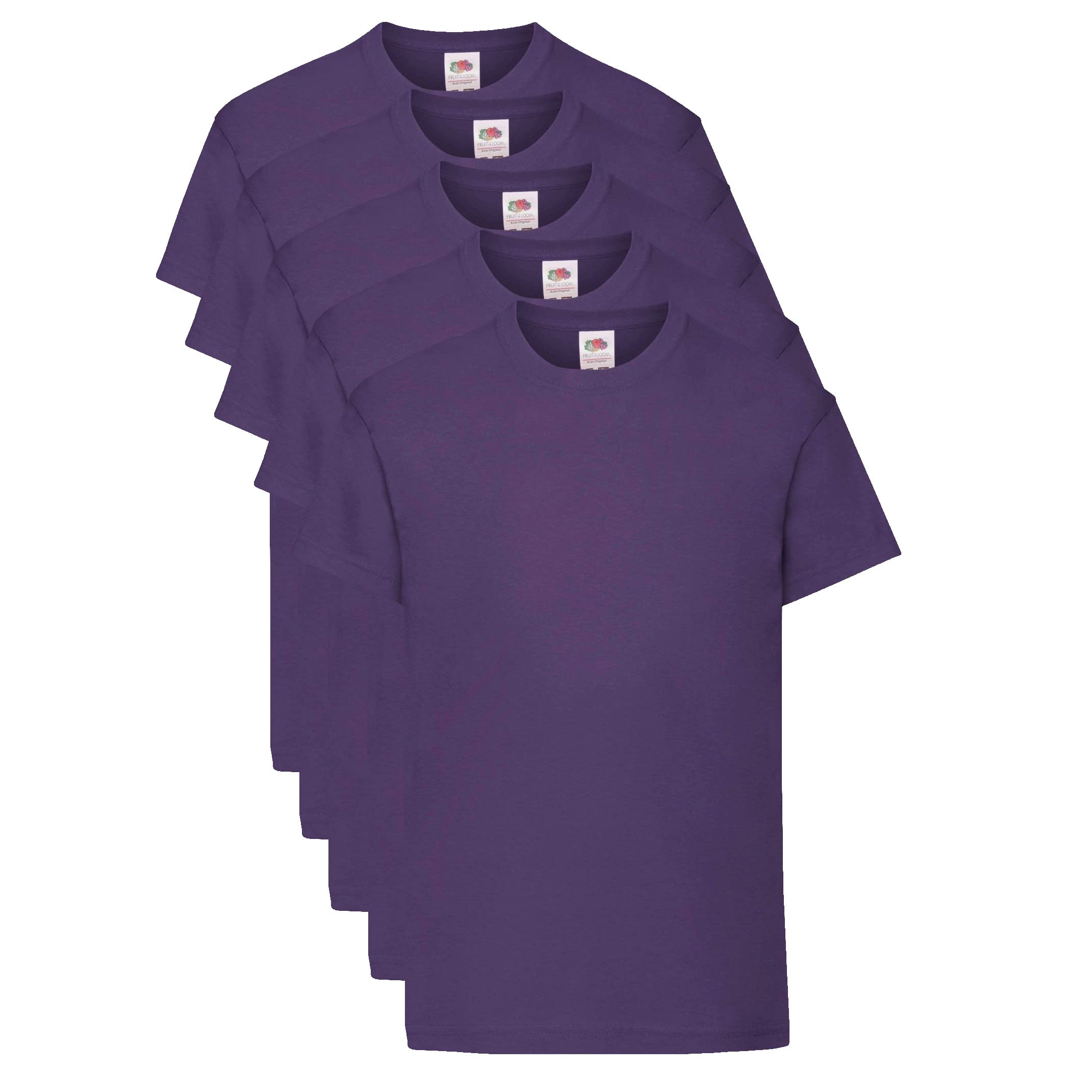 Fruit of The Loom Kid's Original T-Shirt Pack of 5