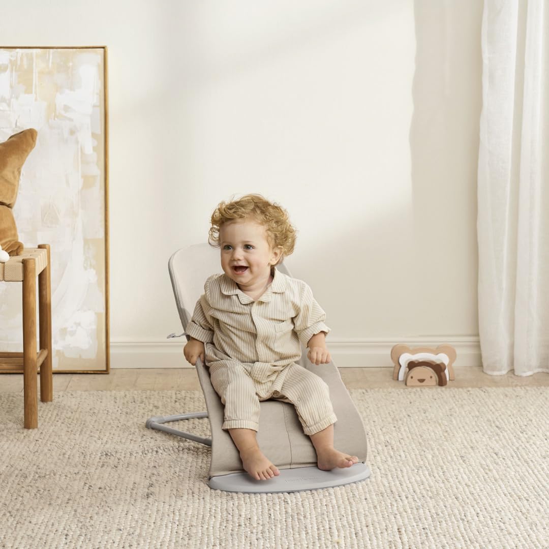 BabyBjörn Transat Bliss, Tissé chiné, Beige clair