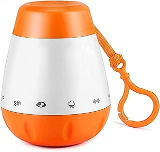 Pritzer Baby Sleep Soother - Rechargeable Sound Machine with Auto Voice Sensor