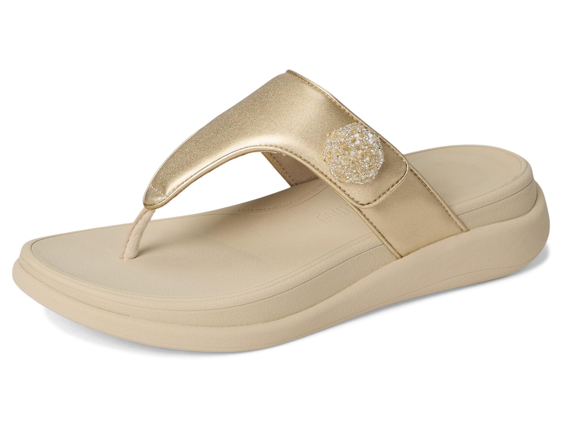 Fitflop F-mode Go Beadie-button Adj. Flatform T/P Sandals SandaliaMujer