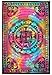 Indian Hippie Gypsy Bohemian Psychedelic Tie Dye Elephant Mandala Wall Hanging Multi Color Twin Size Dorm Decor Tapestry 54x72 Inches (140x185 Centimeters)