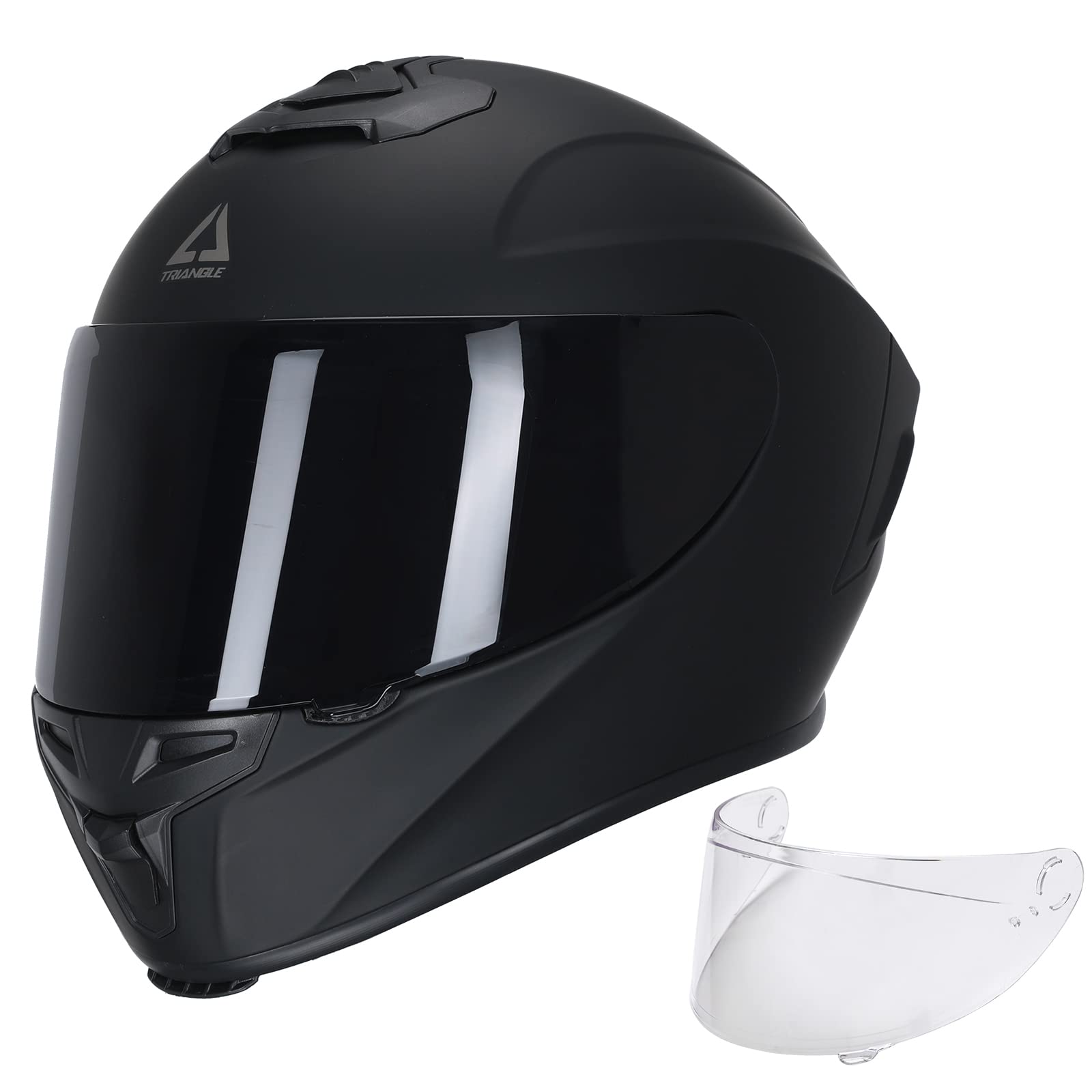 TRIANGLE Lightweight Full Face Motorcycle Helmets Street Bike with ...
