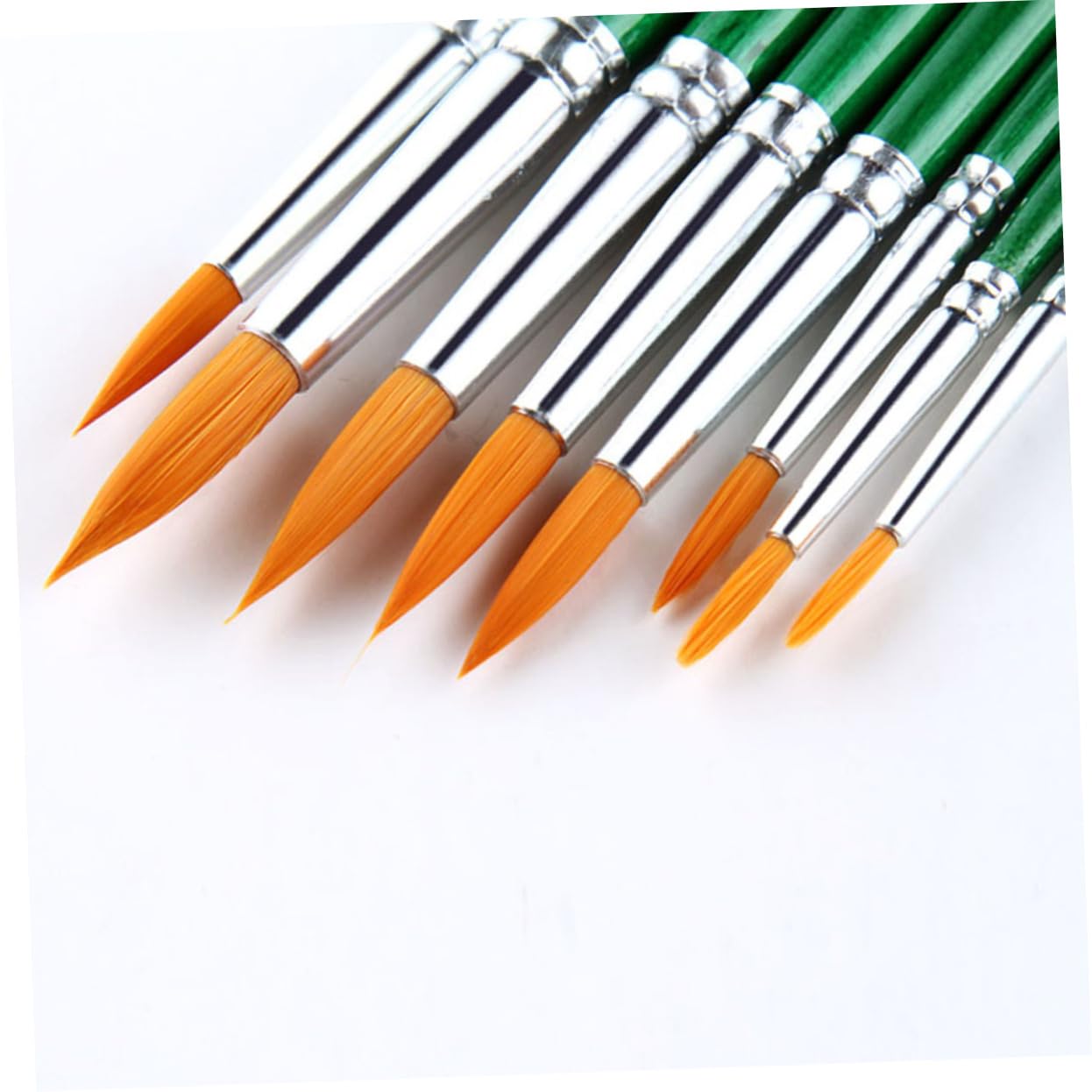NUOBESTY Juego De 36 Pinceles para Pintura con Mango De Madera Acrílico Óleo Y Acuarela De Doble Punta para La Escuela.