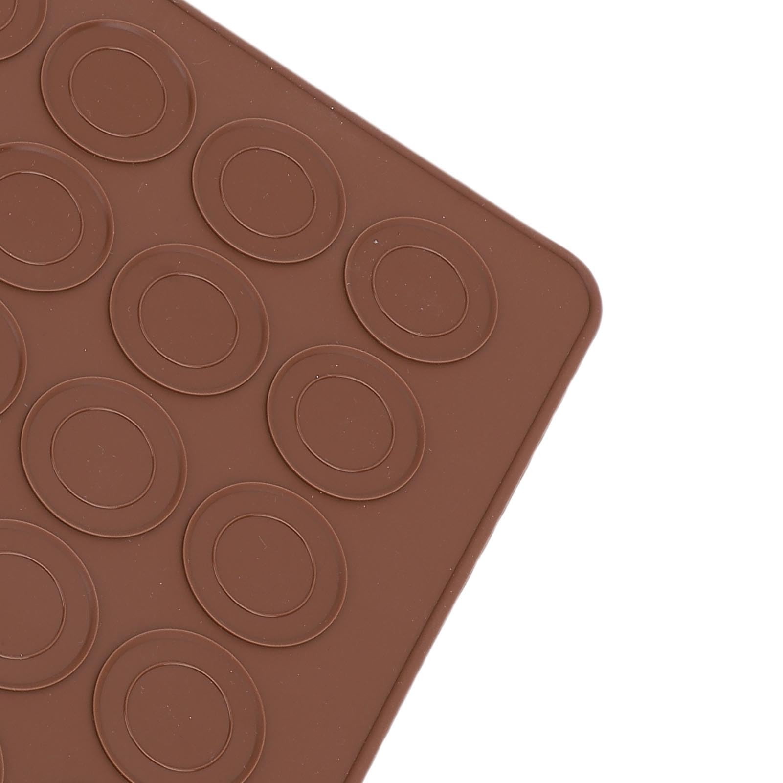 Mat macaron en silicone grande capacité à pâtisserie sans bâton 10 feuilles de boulangerie de macaron ronde pour la cuisson de macaron familiale