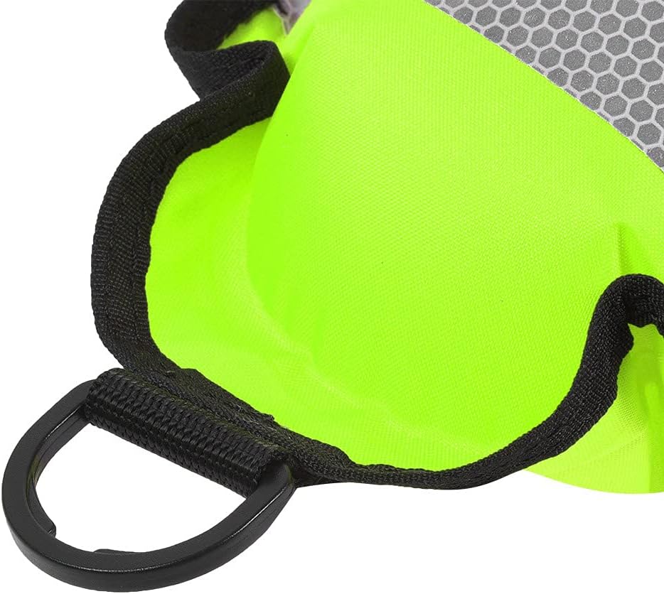 Agatige Surface Marker Buoy, 6FT High Visibility Inflatable Scuba Diving SMB Signal Tube with Reflective Strip Freediving Safety Sausage Float Accessory for Diver Underwater Sports