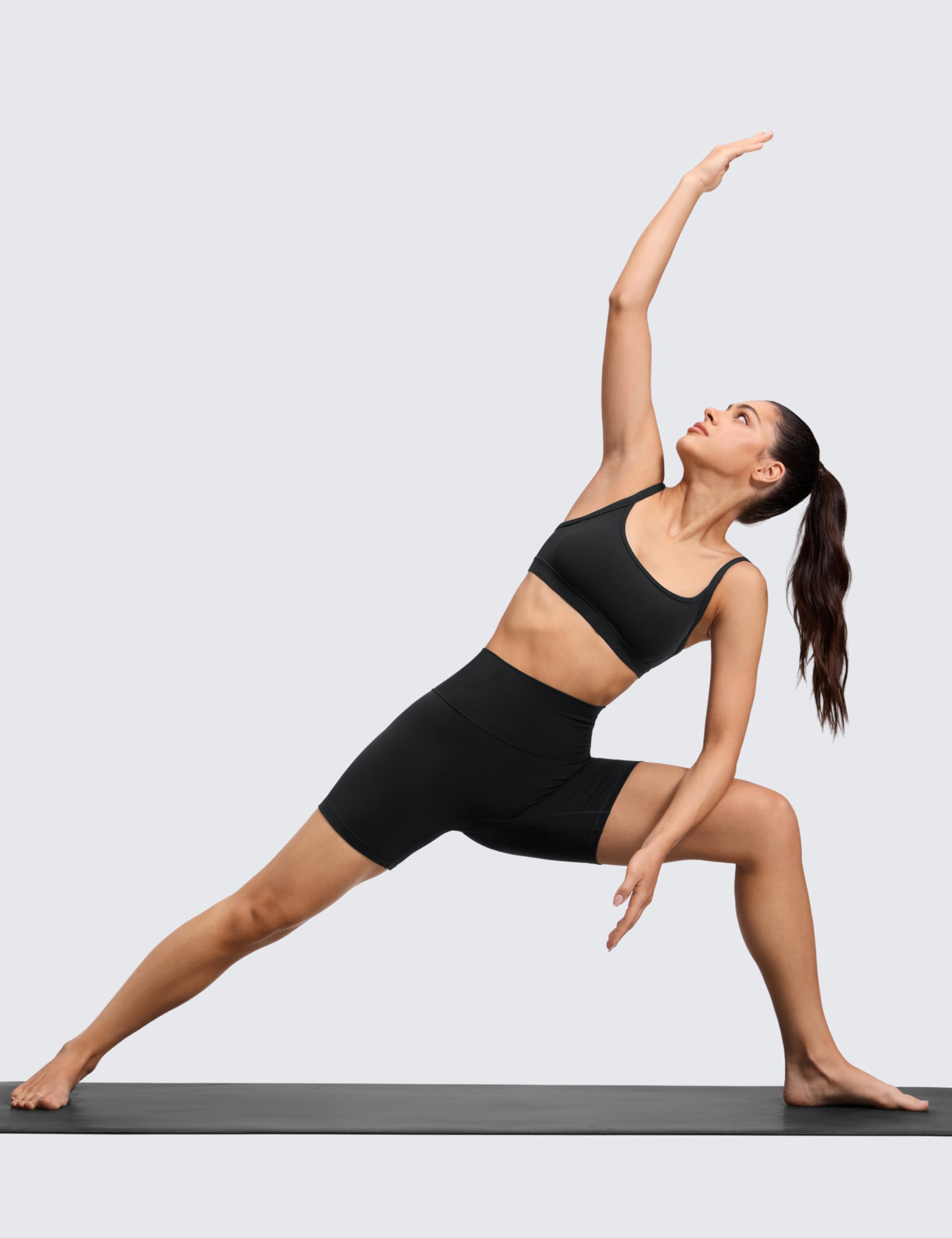 CRZ YOGA Spodenki motocyklowe Butterluxe bez szwów z przodu 15 cm z wysokim stanem do ćwiczeń Pilates sportowe damskie maślane, miękkie