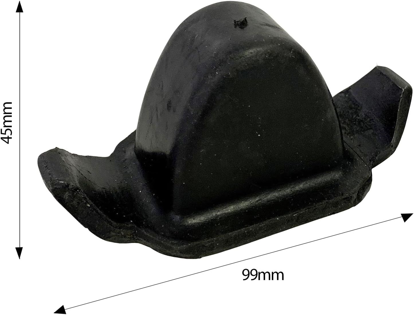 2 Rubber Bump Stop Single Twin Parabolic Leaf Springs on Ifor Williams Trailers