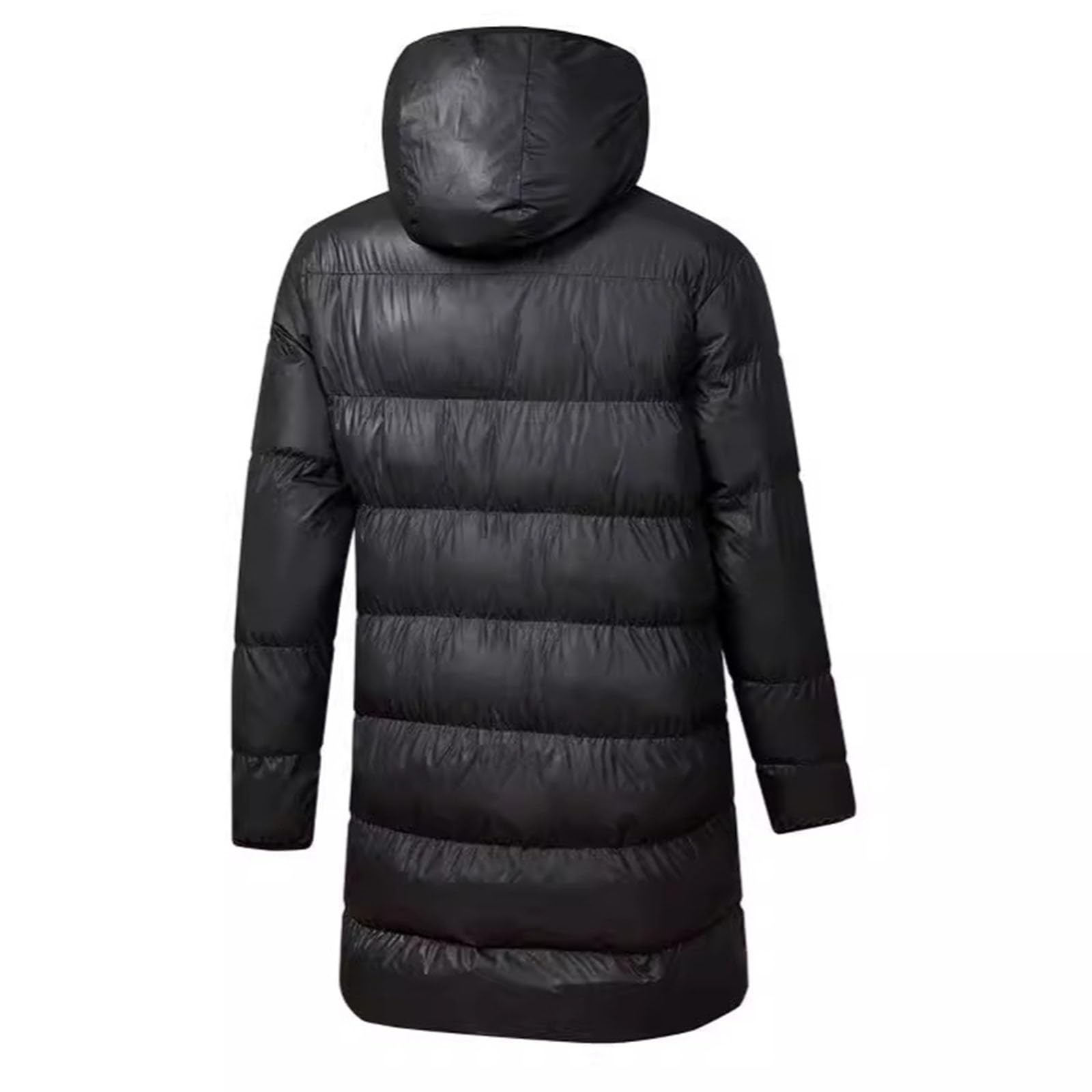 NUSGEAR Abrigo con capucha Hombre Invierno Chaqueta largo impermeable Acolchado Cazadora Algodón Gruesa Moda Cardigan Caliente Outwear Cálido parka plumas Deportivo Coat Talla grande 2024