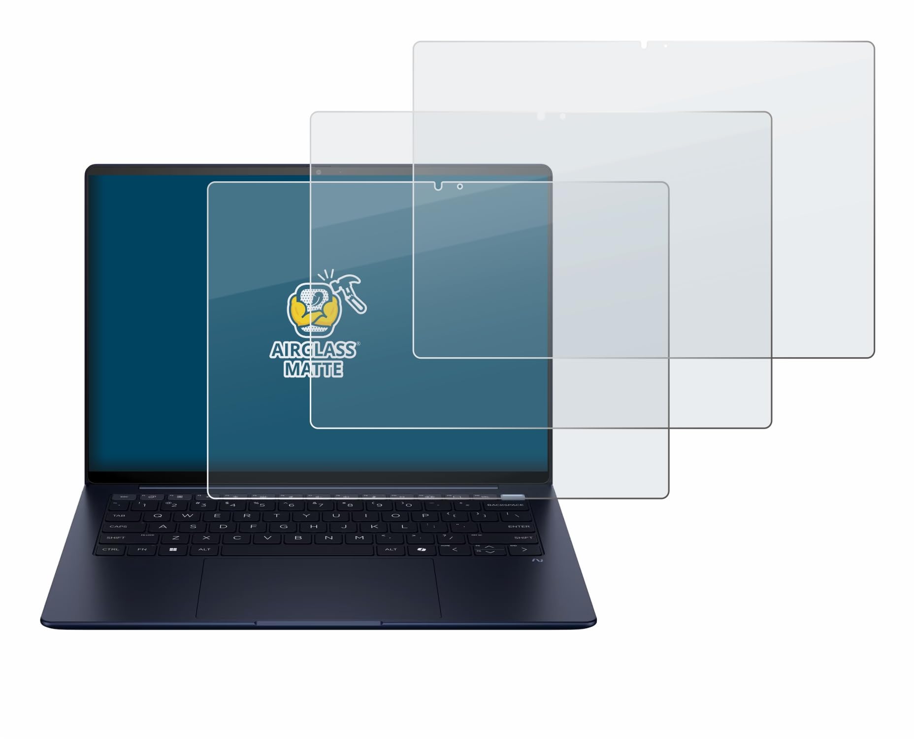 BROTECT 3 Stück Schutzglas für HP EliteBook Ultra 14 G1i | Entspiegelnder Displayschutz Made in Germany, Schutzfolie Matt Anti-Reflex Kratzfest 9H Anti-Fingerprint Einfache Montage