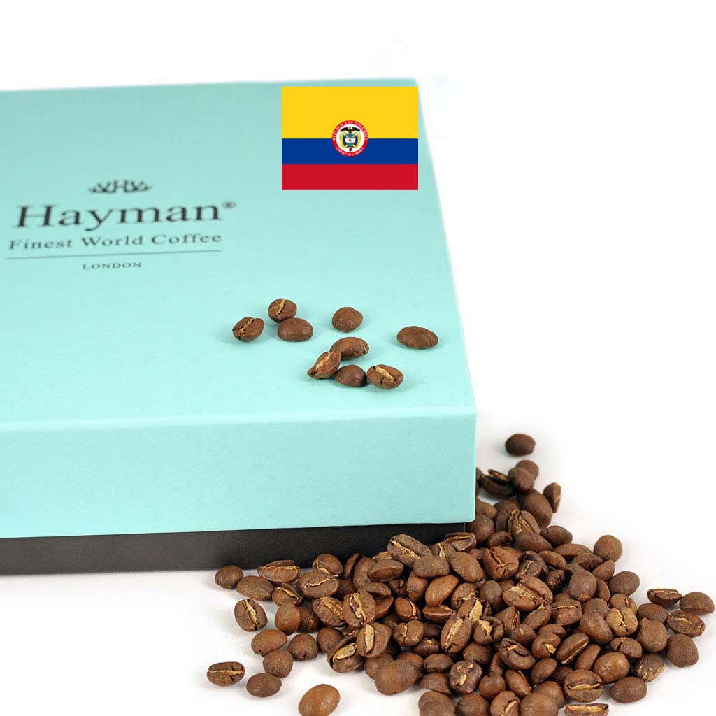 Hayman, 100% Colombia Manos Juntas Specialty Coffee, Whole Bean, Medium Roast, 12 Ounces | Fresh Roasted Colombian Coffee Beans