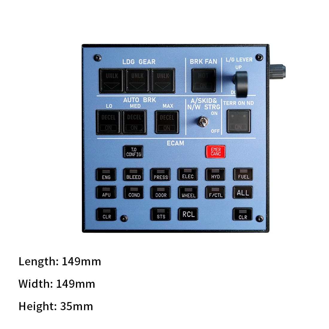 Simulador de vuelo A103 V3.0, escala 1:1, serie A320, panel homecockpit para MSFS 2020/2024 y lona X, compatible con Fenix, PMBG, FBW y NEOV2, simulador de vuelo de Windows cabina doméstica