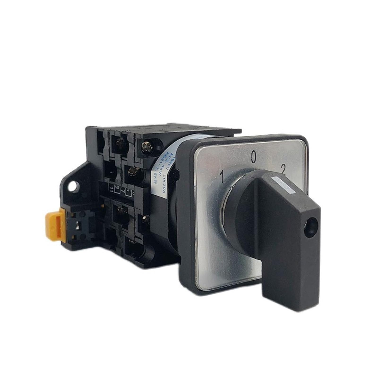 Interrupteur à cames tripolaire YMW42-20/3 noir 20A pour rail
