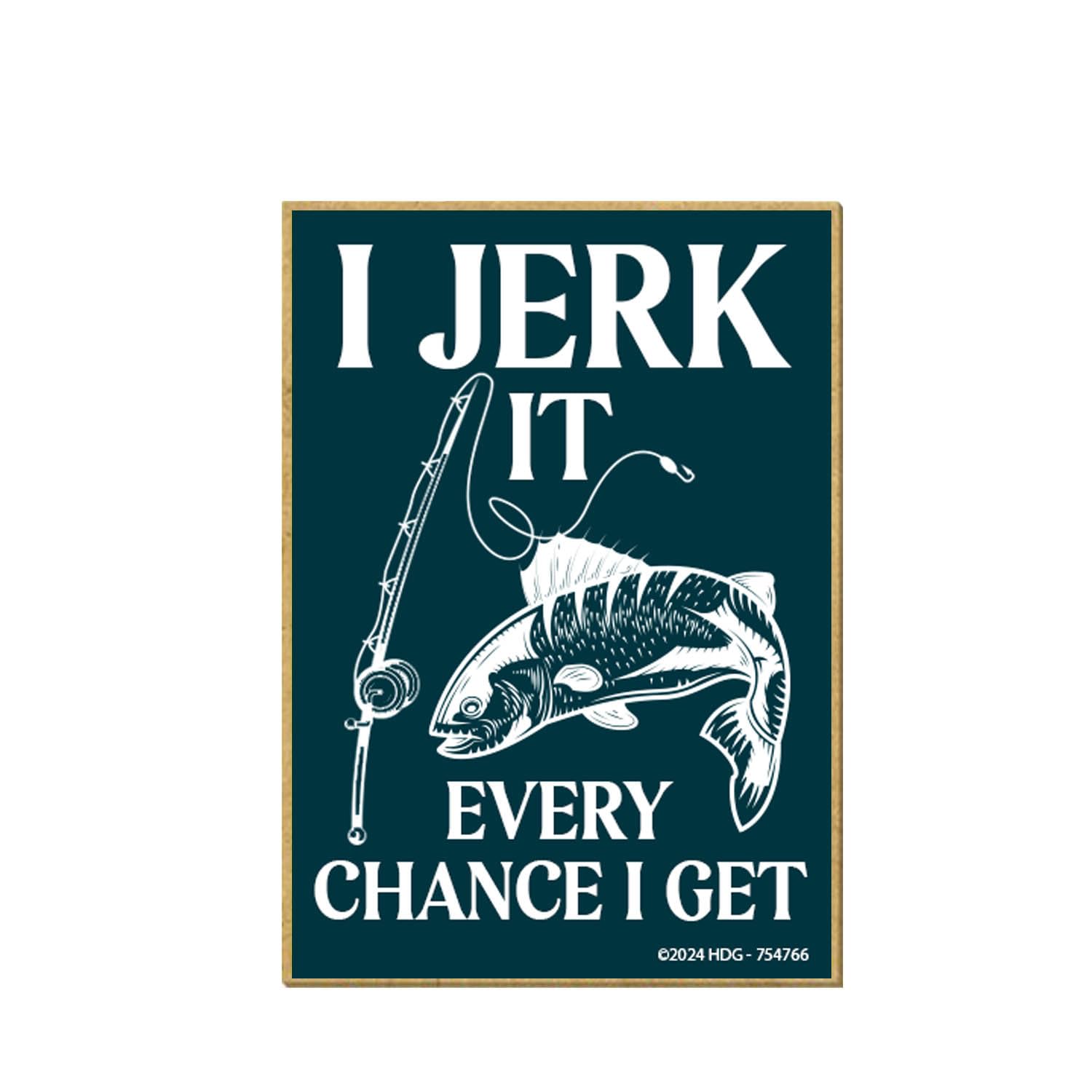 Honey Dew GiftsI It Every Chance I Get, 2.5 inch by 3.5 inch, Refrigerator Magnets, Decorative Magnets, Funny Camping Gifts, Fisherman Gifts, Funny Fishing Gifts, Gifts for Men, 754766