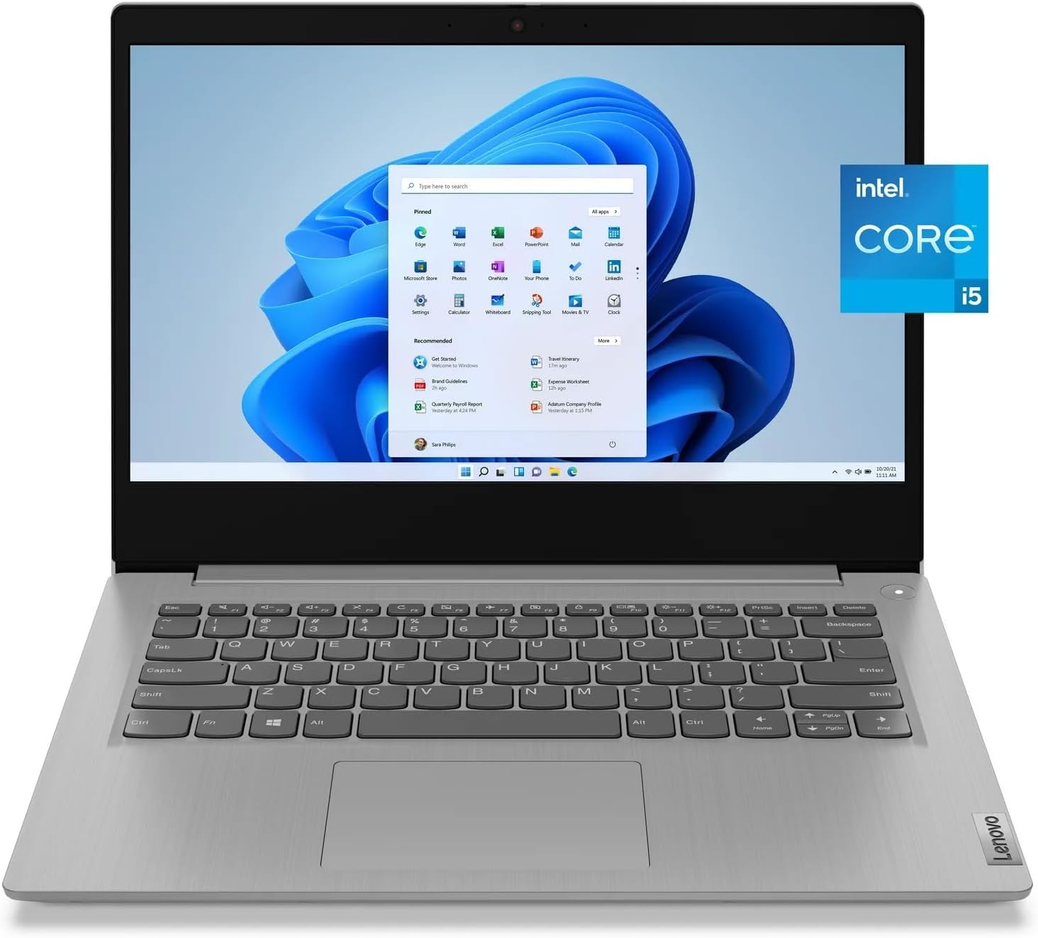 Lenovo IdeaPad 3 – Computadora portátil, Intel 4-Core i5-1135G7 ...