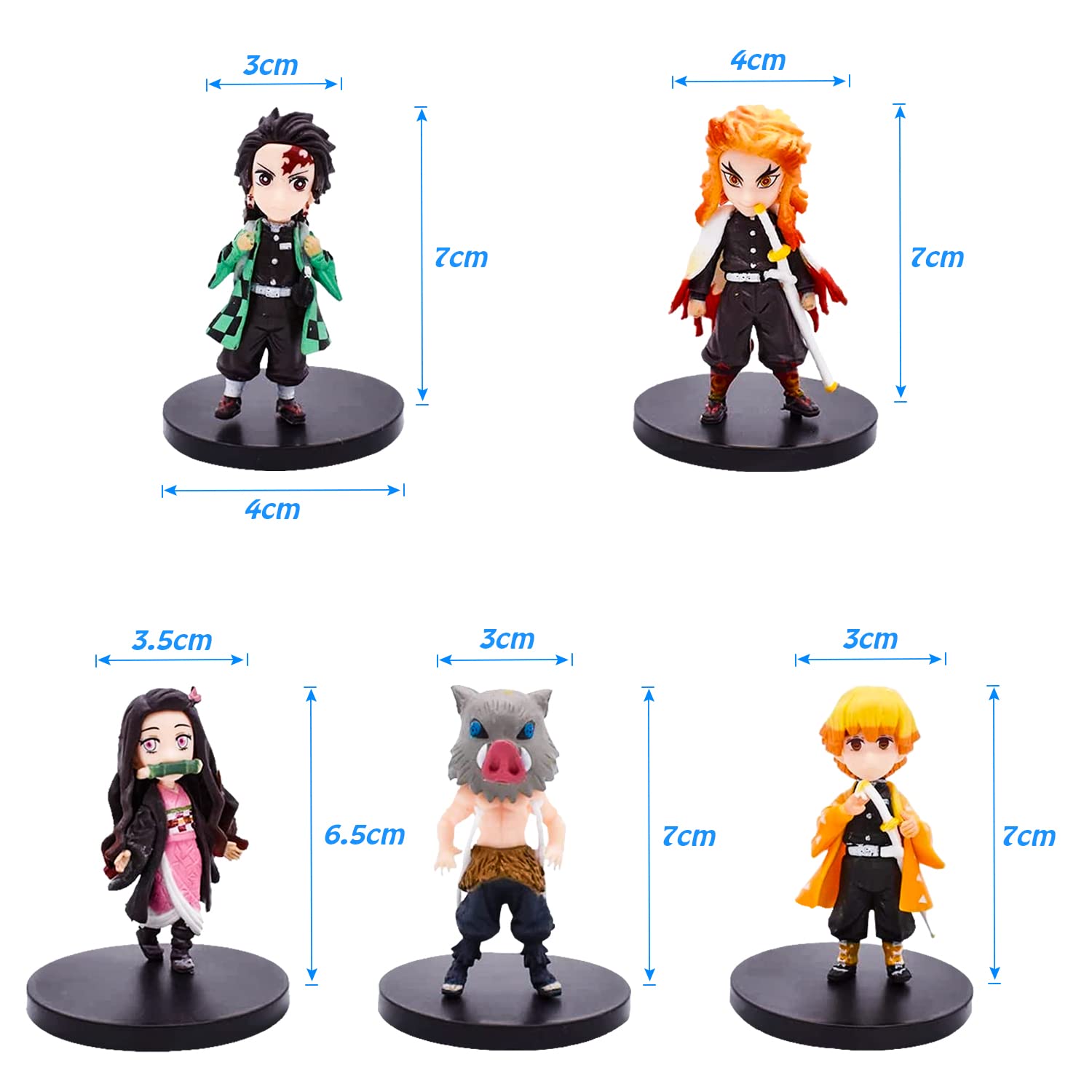 8-teiliges Guys Cake Topper Set – PVC Figuren 6,5–7 Cm, Für Geburtstagskuchen & Deko