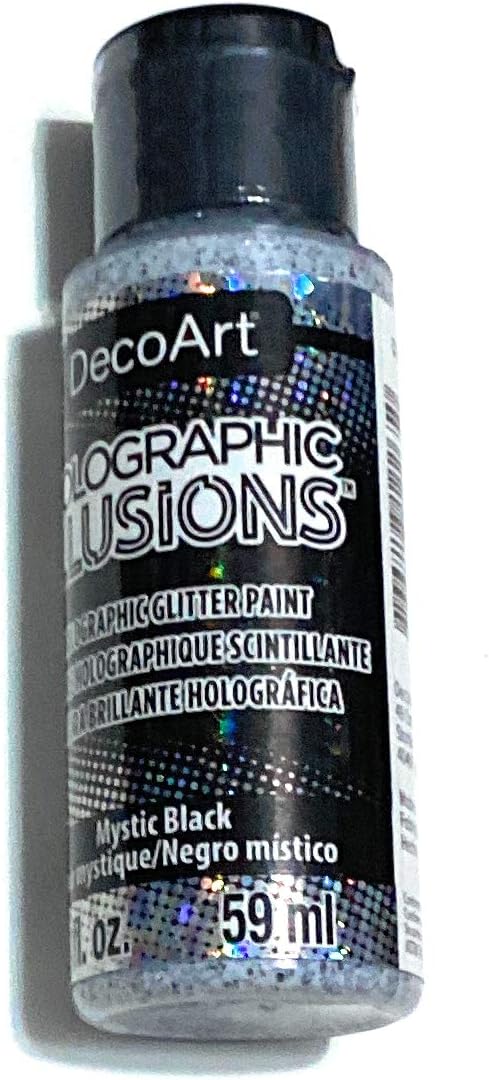 Deco Art Holographic Illusion BLK, us:one size, Mystic Black