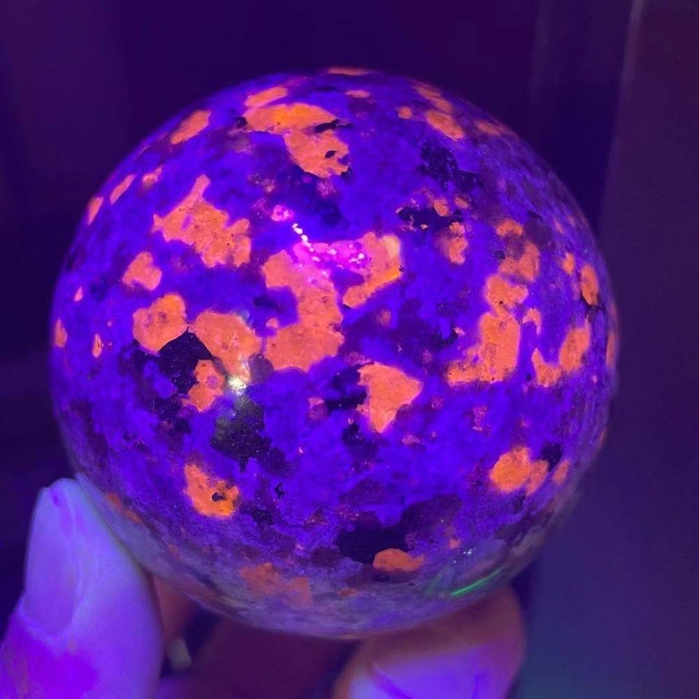 AARTERZZA Flame Stone Crystal Ball 55-65mm (Size : 50-60mm)