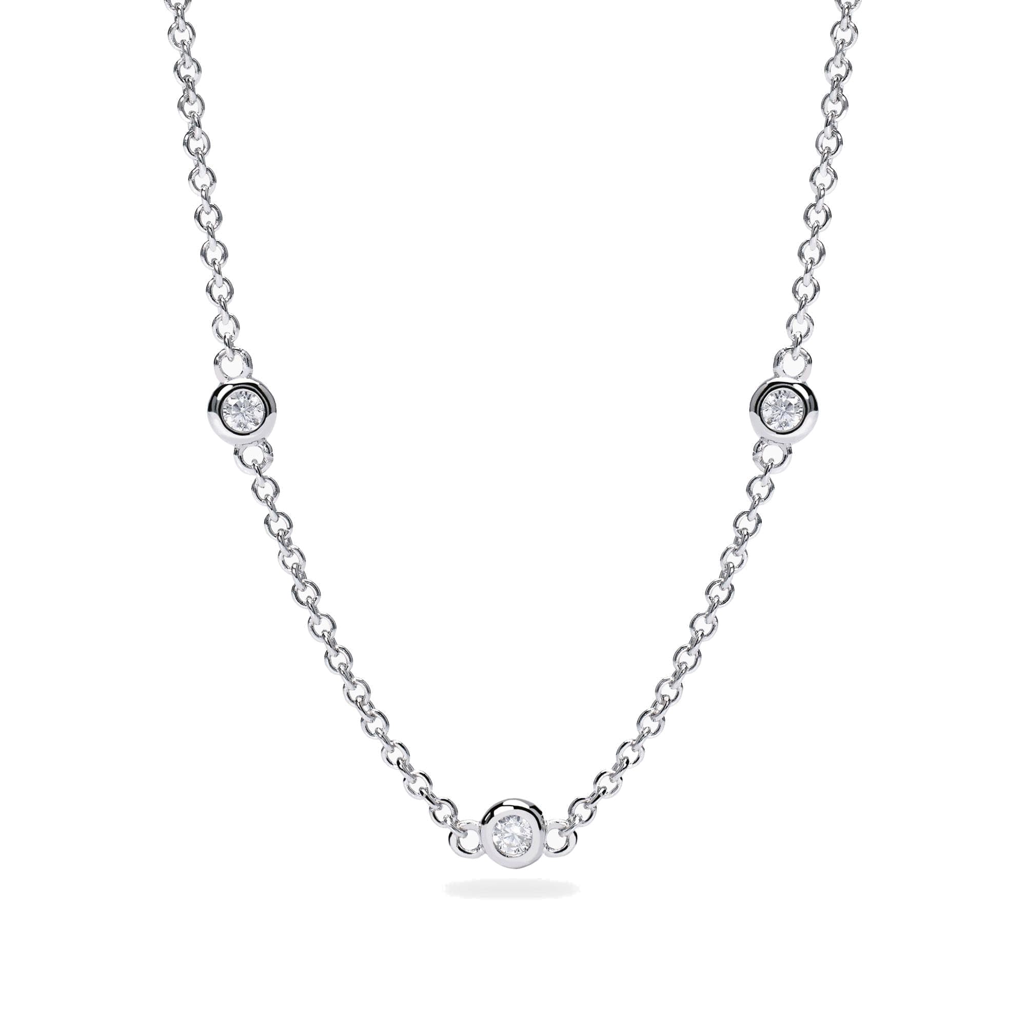Mabina Gioielli - Girocollo con punti luce in diamanti lab-grown - 553815