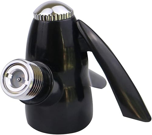 Máquina de burbujas de soda tapa de sifón de agua de soda, tapa de accesorio de agua carbonatada de burbujas, negro, tapa de botella