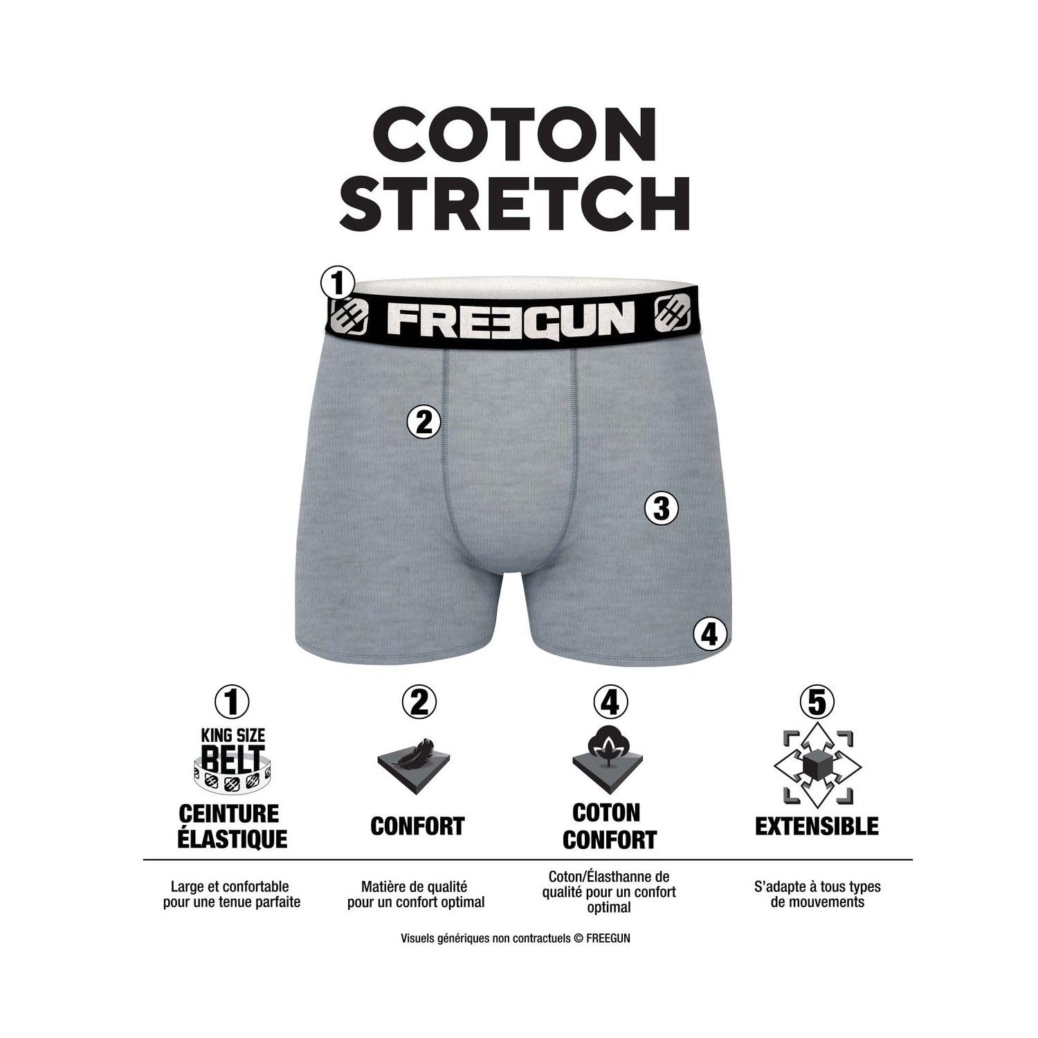 Boxer Enfant Coton, Calecon Garçon, Confortable et Hypoallergénique (Lot de 6)