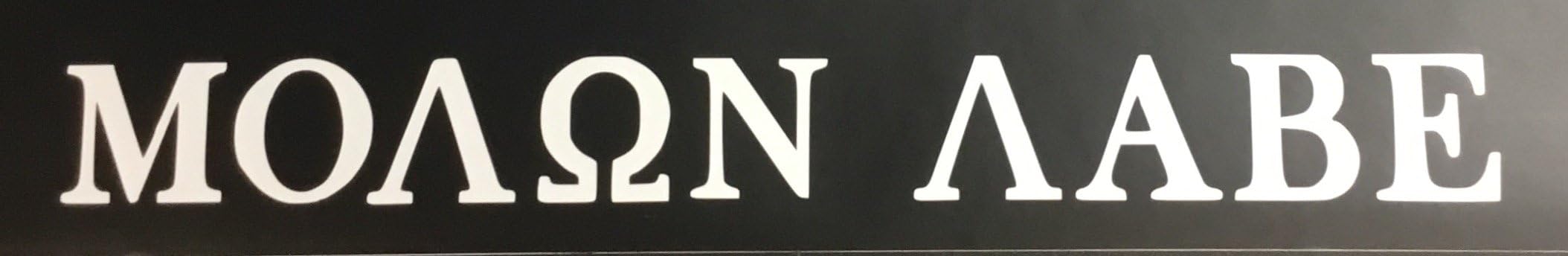 CHECK 6 C60486 (White) Molon Labe 20x2