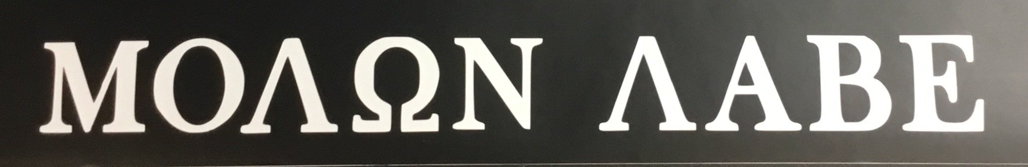 CHECK 6 C60486 (White) Molon Labe 20x2