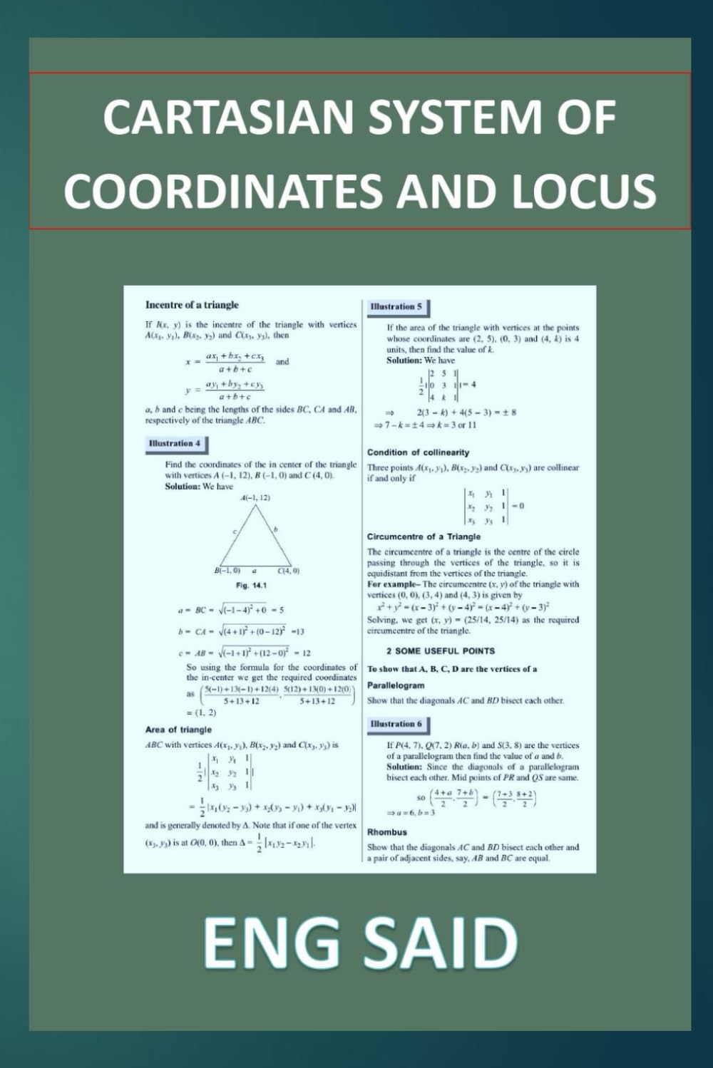 CARTESIAN SYSTEM OF COORDINATES AND LOCUS
