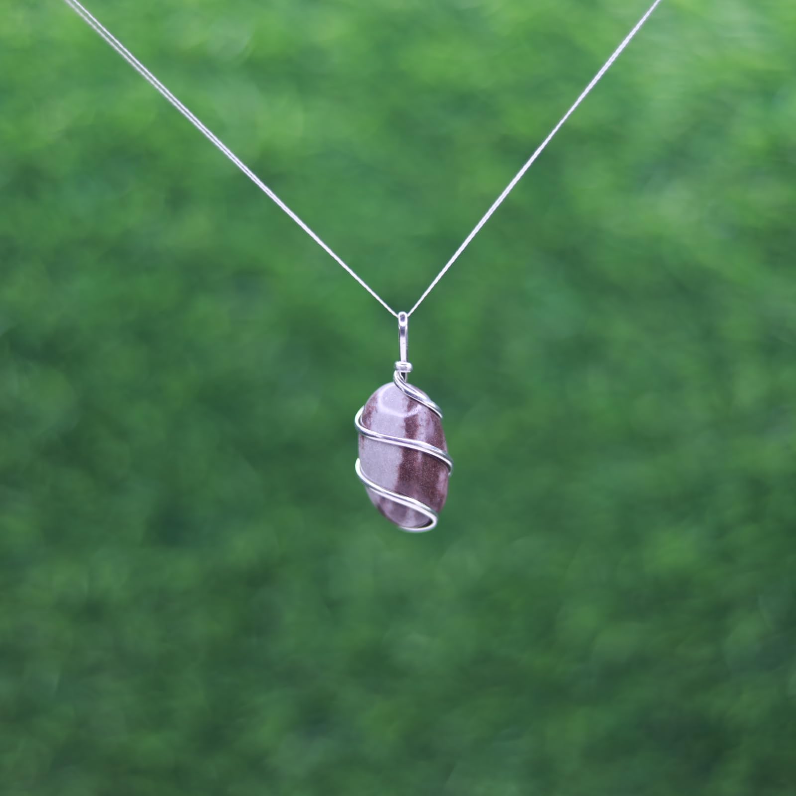 Neelkanth Shivling Stone Narmada Pendant/Locket for Men & Children