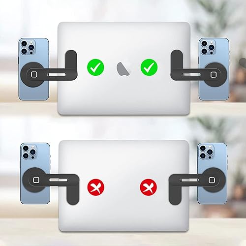 Miniatura 5 de imluckies Soporte magnético para teléfono portátil, clip de montaje lateral ajustable para monitor de computadora compatible con iPhone 141312
