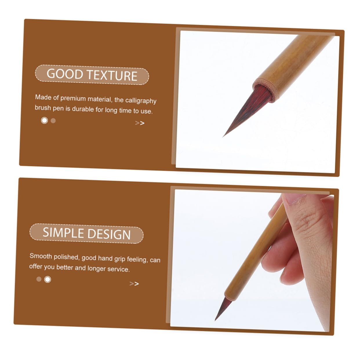 OSALADI 5 Set Pennello Da Scrittura Minuscolo Inchiostro Pennarello Ricaricabile Pennelli Per Calligrafia Penne Calligrafiche Cinesi Calligrafia Cinese A Pennello Palo Di Bambù 4 Pezzi*5