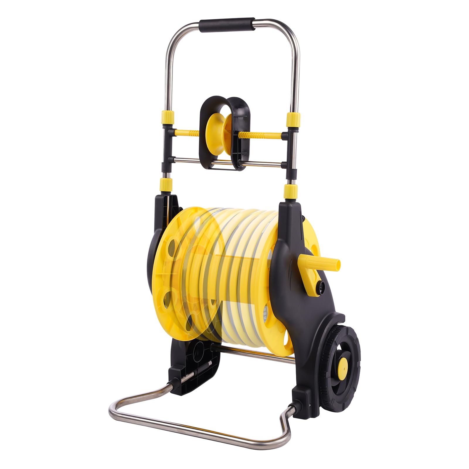 Garden Hose Reel Cart Hold 130 FT of 5/8 or 197 FT of 1/2 inch Hose