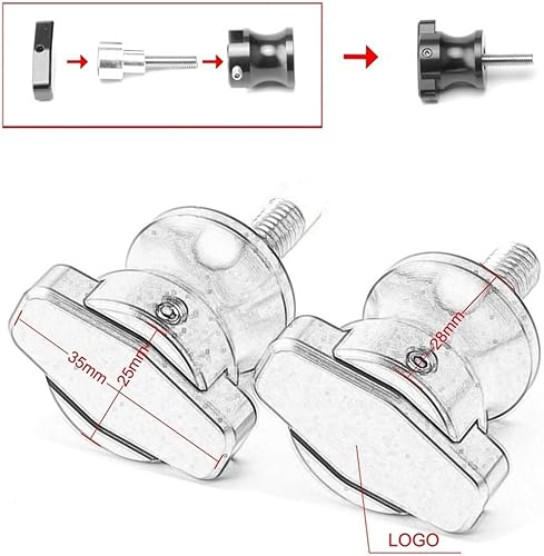 Miniatura 3 de Soportes de marco CNC para motocicleta, tornillos deslizantes de 0.236 in, carretes de basculante para Yamaha MT-10 MT10 MT 10 FZ-10 FZ 10 FZ 10