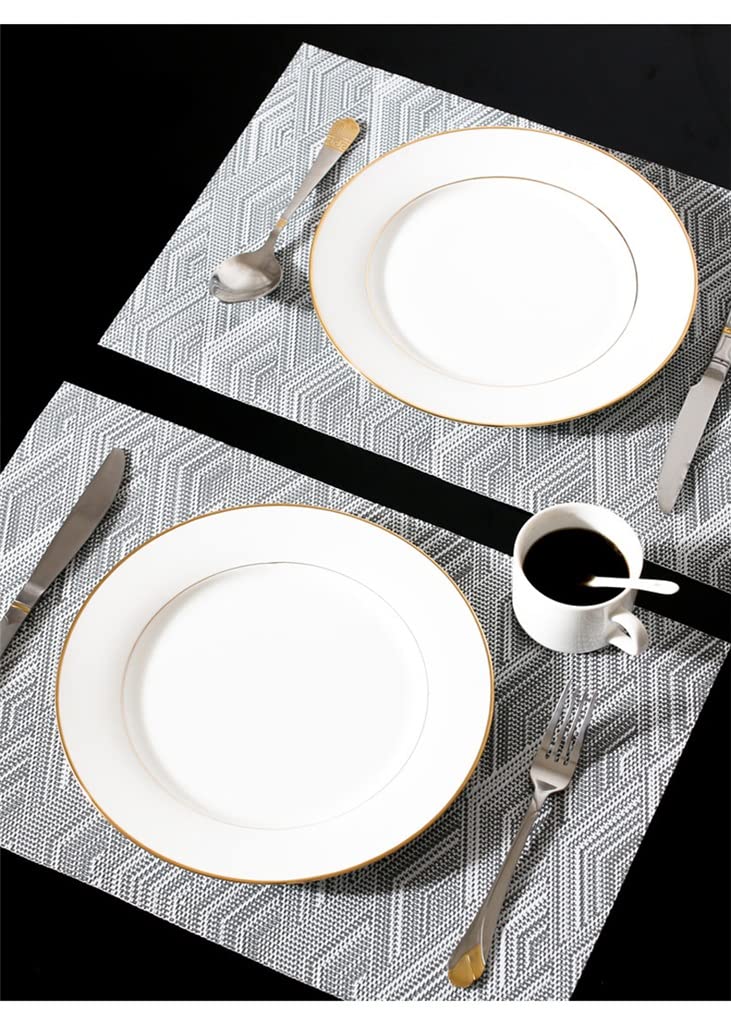 4pcs / lot Napperon Isolation Table À Manger Tapis Pot Bol Assiettes Plaques Dessous De Verre Lavable Napperon (Color : D) HGCHH