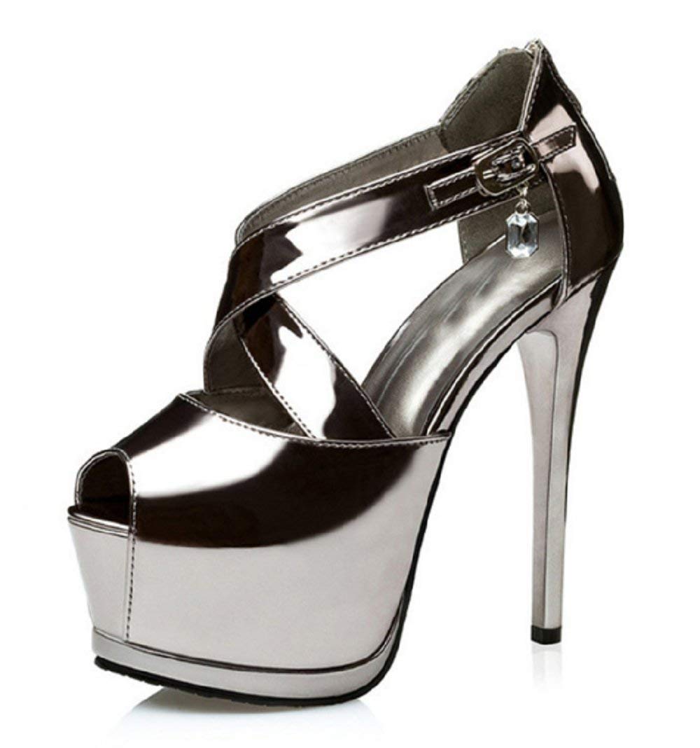 Sandali Donna Plateau Tacco Alto Taglia 37 EU | Idea regalo Compleanno, Natale, Festa