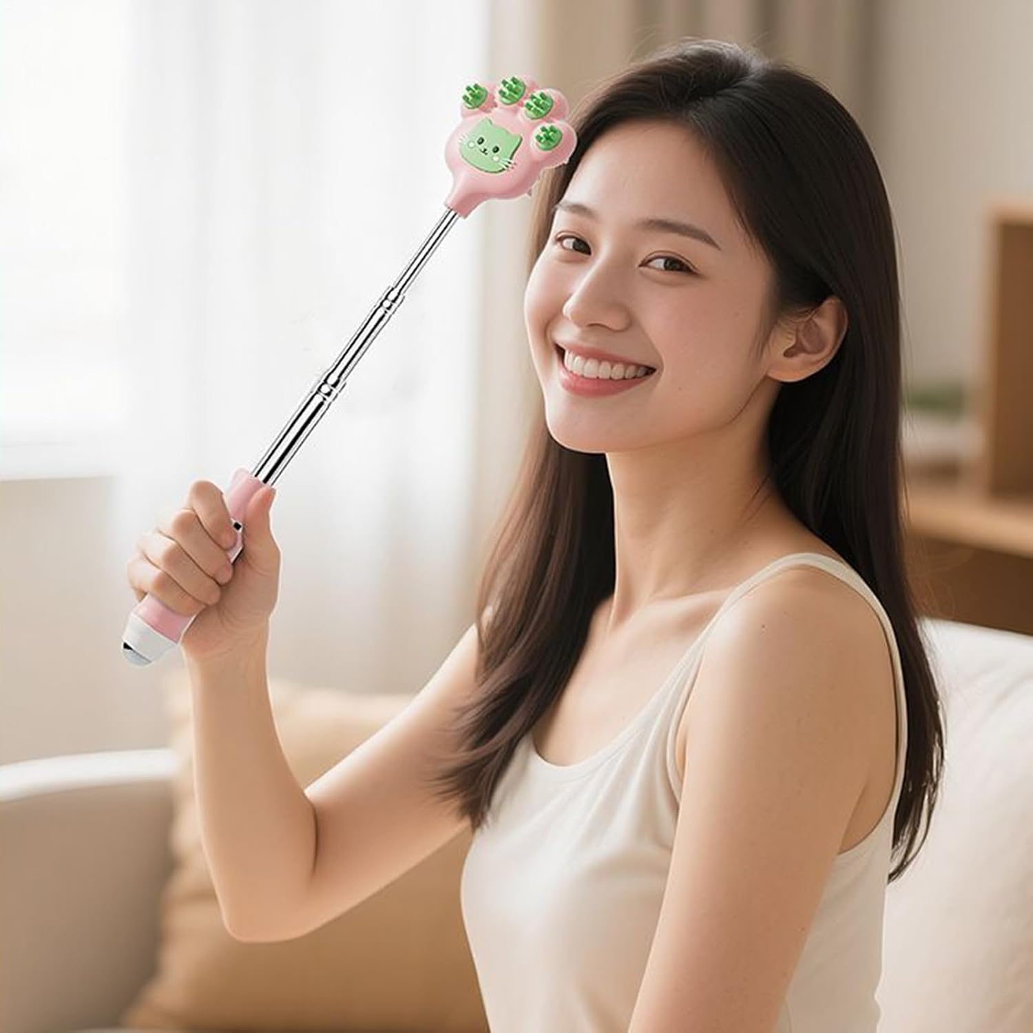 Back Scratcher - Extendable Stainless Steel Scratching Tool, Telescopic Back Scratcher, Sturdy Easy Use Design, Top Comfort Gadget, Thanksgiving Birthday Christmas Holiday Gift 23.23inches