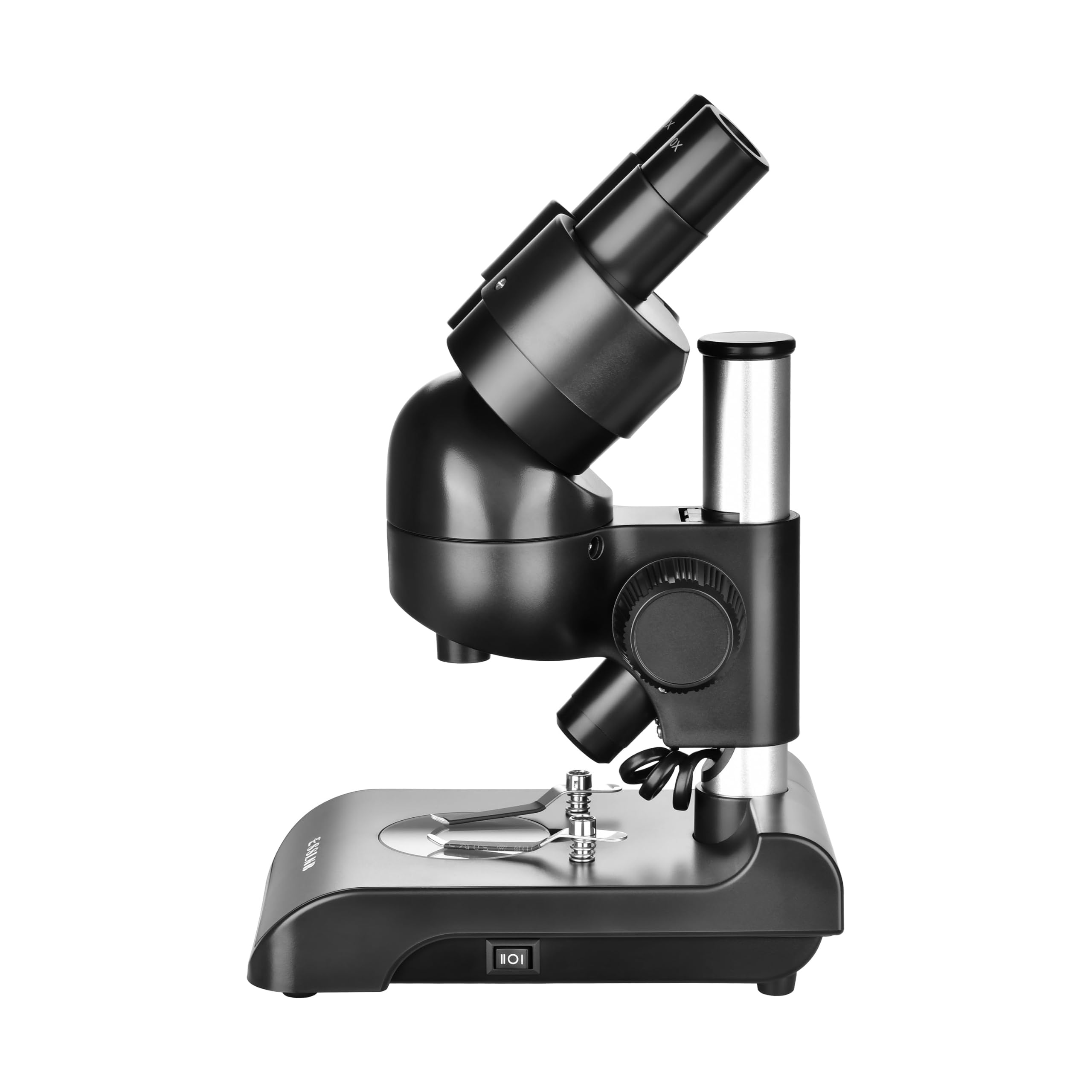 Microscopio ESSLNB 30X Binocular Estéreo para Estudiantes, Microscopio Portátil para Niños con Oculares WF10x, Lente Objetivo 3X de Vidrio Optico y Lámpara LED
