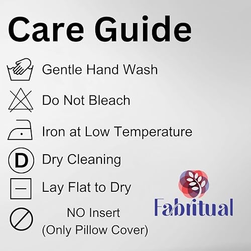 Miniatura 6 de Fundas de almohada de lona de pato con estampado de bloques de 16 x 16 pulgadas, hechas a mano, fundas de almohada vintage para sofá y sofá, funda