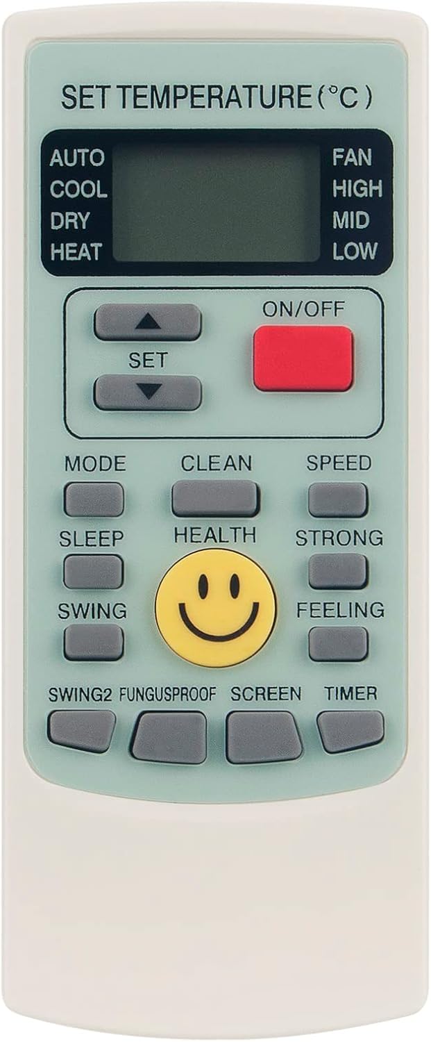 GenericMaga Zone YKR-H/209E Universal Replacement Remote Control for AUX Air Conditioners - Compatible with Multiple AC Models - Easy-to-Use, A/C Remote Control with Quick Setup, Durable Build,