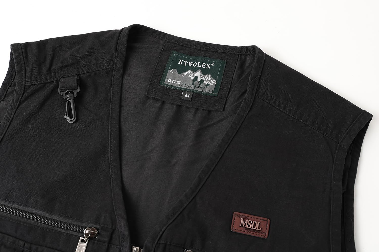 Gilet da Pesca da Uomo Multitasche Giubbino da Lavoro con Zip Gilet da Caccia Fotografo Sport Giacca Senza Maniche