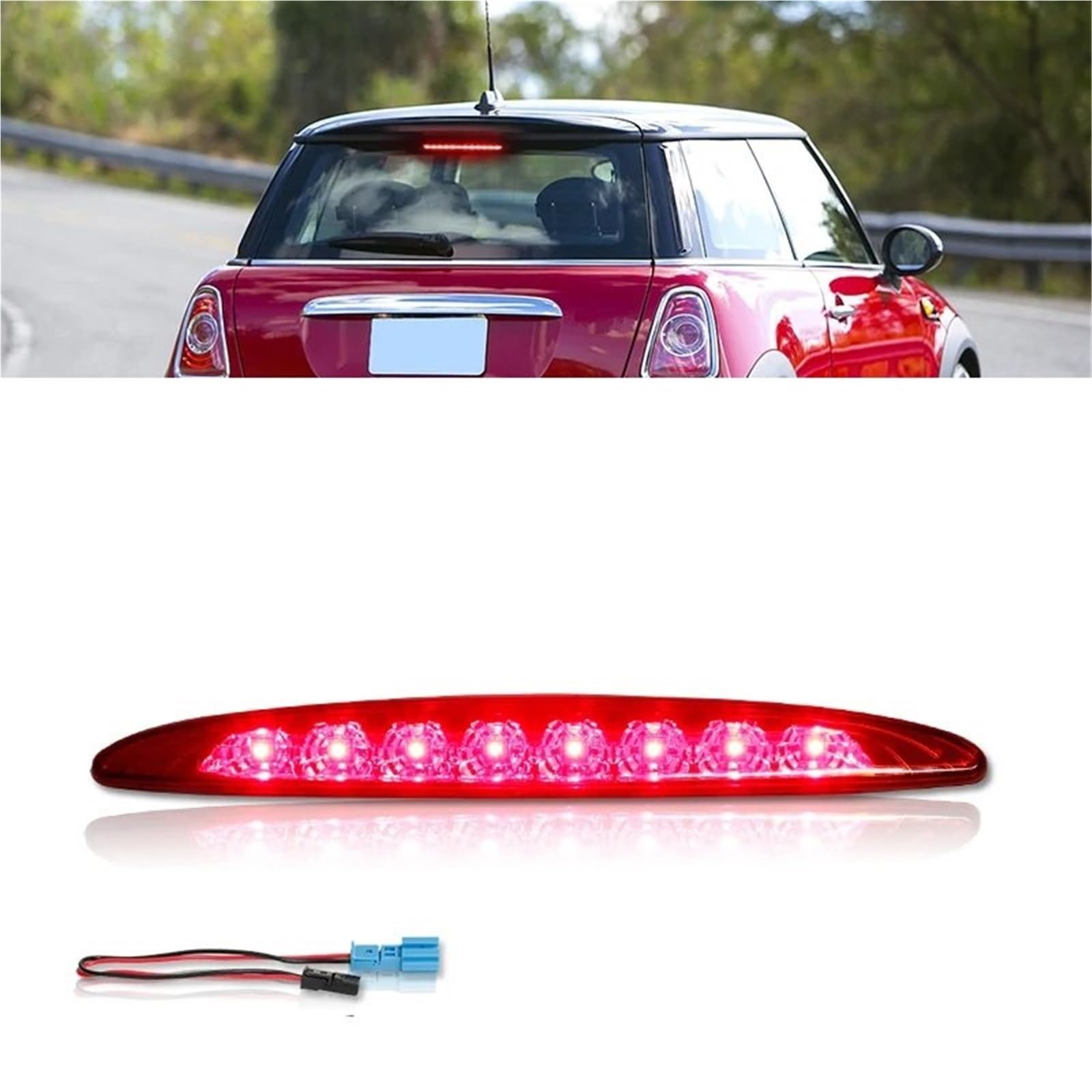Terza Luce Di Stop A Led Terza Lampada Stop A LED Per Mini Cooper R50/R53 ( 2002-2006) - Luce Freni Posteriore Sostituzione 63256935789 Terzo Stop Per R50 R53 2002-2006